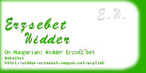 erzsebet widder business card